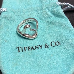 Authentic Tiffany & Co Open Heart Ring